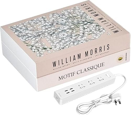 Organizador de cables en forma de libro, caja decorativa expandible, organizador de cables para el hogar, lugar de trabajo, dormitorio, escritorio, estantería