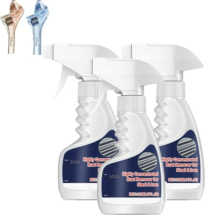 Générique 2026 Upgraded Quick and Powerful Rust Removal, Dissolvant de Rouille Haute Performance pour métal, Puissant dissolvant de Rouille pour Iron, Highly Concentrated Steel Rust Remover (3 Pcs)