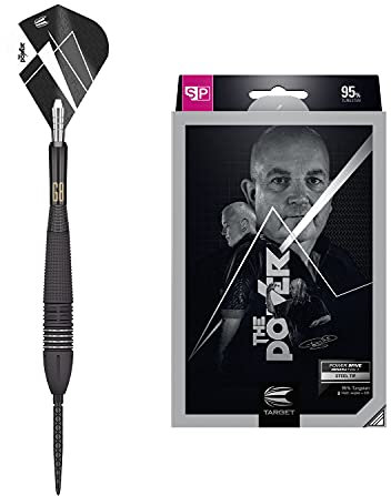 Target Darts - Phil Taylor Power 9-Five 8. Gen. 95% Wolfram Swiss Point Steeldarts-Set Dartpfeile (26 g)