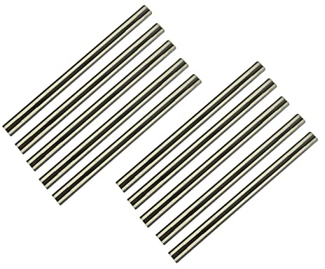 FOXBC 3-1/4 Inch Industrial Carbide Hand Planer Blades for Craftsman CMEW300, Milwaukee M18, Makita, DeWalt, Bosch, Wen, Ryobi and Most 3-1/4 Planer (10 Pack)