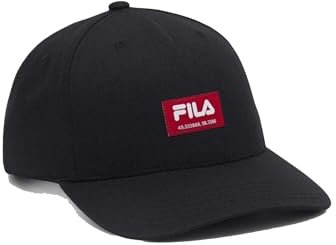 FILA Unisex Brighton Coord Label Baseballkappe, Black, OneSize