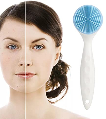 Keloc Visage en Silicone - Dispositif Brosse nettoyante pour Le Visage en Silicone pour Un Nettoyage en Profondeur,Brosse faciale nettoyant en Profondeur massant Les Pores la Peau