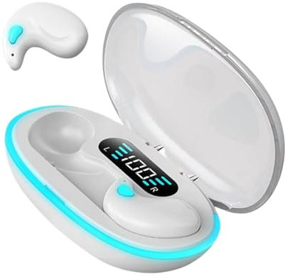 Générique Sports Earphones, Noise Cancelling in Ear Headset, Clear Sound Invisible Earbuds, Wireless Lightweight Design for Workouts, Travel, and Daily Use, ABS