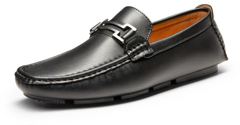 Bruno Marc Men's Loafers Moccasins Shoes, Driving and Business Shoes for Men for Slip-On,Size 10,Black,HUGH-01