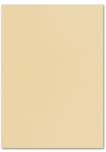 50 x DIN A4-papper – karamell (brun) – 110 g/m² – 21 x 29,7 cm – brevpapper pysselpapper lerpapper brevark – färger glad av GUSTAV NEUSER