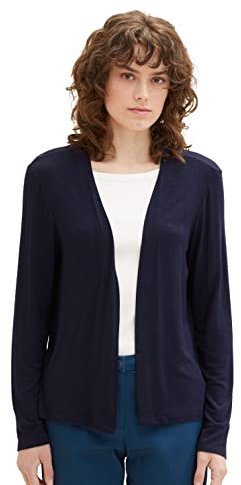 TOM TAILOR Damen Basic Sommer Cardigan , sky captain blue, XXXL