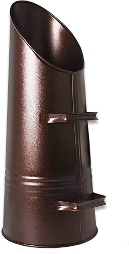 Unibos Have Duty Large 23 Metal Coal Hod Scuttle Fireside Wood Fire Fuel Bucket High Quality Colours (Bronze)
