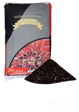 JARDIN202 - Sustrato Universal Premium con Fibras de Coco. turbas. sustrato Vegetal. Perlita y enriquecido Ideal para Todo Tipo de Plantas | 6 Sacos de 50 litros -