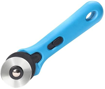 Cortador giratorio de cambio rápido – Rueda de corte de apliques de edredón mango ergonómico | Herramientas de corte de manualidades, cortador giratorio de tela para manualidades, costura, acolchado