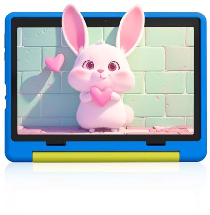 Freeski Kinder Tablet 7 Zoll, Tablet für Kinder mit Android 13 Quad Core, 8GB RAM+64GB ROM+128GB Erweiterbar, Wi-Fi, Bluetooth, Type-C, Blau