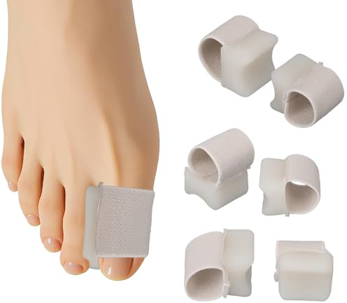 BOXOB Lot de 6 Séparateurs D'orteils en Gel pour Femmes et Hommes, Correcteur D'oignon Soulagement du Pied en Marteau Alignement du Gros Orteil et Espaceurs pour Orteils Chevauchants