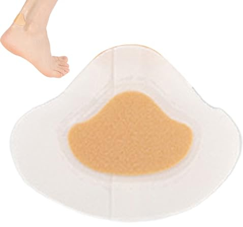 Lot de 50 bandages pour pieds - Autocollants de protection du talon - Patchs anti-callosités - Imperméables - Invisible - Pour protéger la peau - Pour homme et femme - Voyage, camping