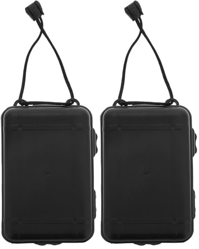 WOONEKY 2 Cajas De Almacenamiento para Flechas De con Organizador De Flechas Contenedor De Plástico Soporte Portátil