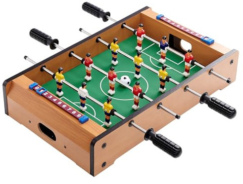 BUTLERS Mini Tischkicker 50 x 30 cm Tischfussball Kinder -GOOOALIAT- Fußball Tischspiel mit Zwei Bällen | Kleiner Kickertisch mit Geschenkverpackung | Spiele und Geschenke für Kinder