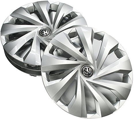 Volkswagen 2G0071455 Radkappen 15 Zoll Radzierblenden Silber (4 Stück) Radblenden Kappen Stahlfelgen