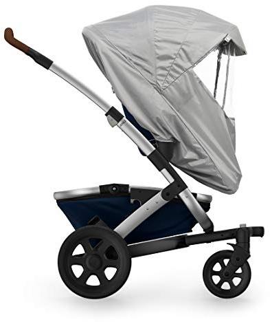 Joolz Geo¹/² Upper Raincover – Water-Repellent Pushchair Accessory for Seat or Cot – Transparent Window, Quick-Dry, Easy Fold, Compact Storage – Grey