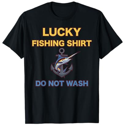 Lucky Marlin Chemise de pêche Motif pêcheur T-Shirt