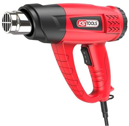 KS Tools - 960.1180F - décapeur thermique - Pistolet thermique digital - pistolet air chaud 2000 W - decapeur thermique avec 4 buses