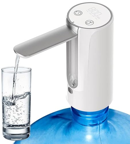 Bomba para botellas de agua, dispensador de agua eléctrico cuantitativo de 3 niveles, bomba automática de agua potable, dispensador de botellas de agua portátil, plegable, bomba USB para botella de