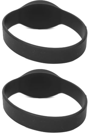 ZASCHMOY Pulsera de Silicona de Pulsera Premium 125 KHz Tarjeta de Identificación de Control de Acceso Impermeable para Natación Sauna de Gimnasio - Azul Duradero (BLACK)