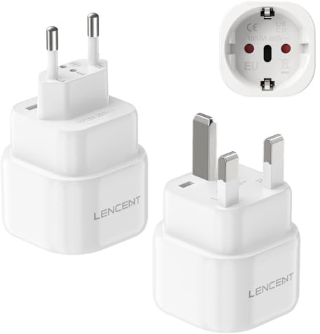 LENCENT Reseadapter typ C-kontakt och typ G för Mauritius resekontakt resekontakt kontakt nätadapter strömadapter