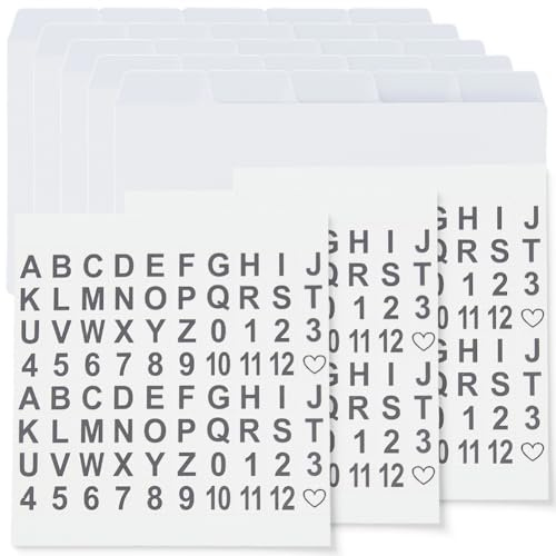 CRASPIRE 25 Separador Tarjetas Índice Separador Cartulina 3 Pegatinas Números Y Alfabeto Tarjetas Rectangulares Blancas 3 x 5 Pulgadas Oficina Escuela Recetas Negocios Carpetas Notas Proyectos