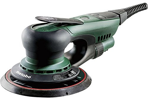 metabo Exzenterschleifer SXE 150-2.5 BL - 350 W, 150 mm Schleifteller - Leicht & flach, VTC Elektronik, hohe Oberflächenqualität, Staubabsaugung - Für Holz- und Metallbearbeitung - Inkl. metaBOX