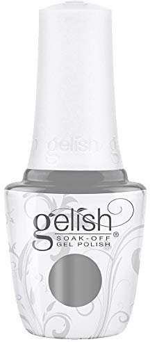 Gelish Nail Polish, Let There Be Moonlight, Soft Grey Crème, 15 ml