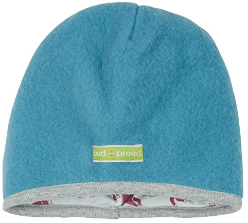 loud + proud Unisex Kinder Wollfleece, GOTS Zertifiziert M TZE, Topaz, 53-54 EU