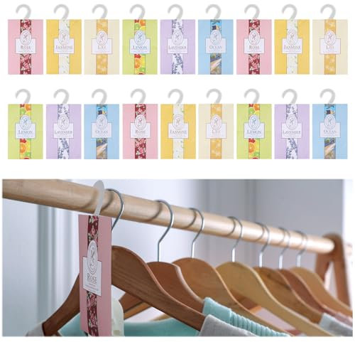 Profumatore Armadio, 18 Pezzi Sacchetti Profumati, Profumatori Armadio, Sacchetti Per Aromi, Vestiti Profumati Borse, Carrelli da Bagno, Lavanda, Gelsomino, Giglio, Rosa, Oceano, Limone