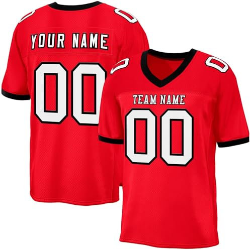 Individuelles Football Jersey Custom Trikot mit Eigenem Namen Baseball Trikot Herren Maßgeschneiderte T-Shirts Rugby-Trikot Trikot Kinder Personalisiert Trikots Sporthemden