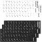 SZKKQKJ 5 pegatinas de repuesto para teclado ucraniano, ucraniano, con letras blancas, 3 negras, 2 blancas, para teclado estándar, teclado portátil