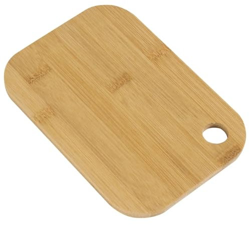 UBOHUZ Ostbräda träskärbräda, minibrädor för att skära frukt och grönsaker, bärbar serveringsbräda med hål för hem, kök, camping för ost, frukt (brun, Large)