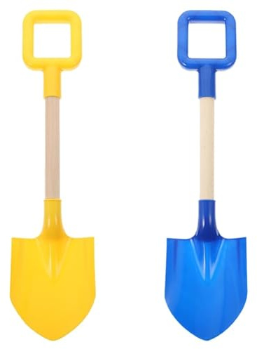 Garvalon Palas De Playa para NiñOs 2 Piezas Juguetes De Arena En PláStico PP Colores Surtidos Herramientas Ligeras para JardíN Y Juegos Al Aire Libre 15.94X3.93X0.59In
