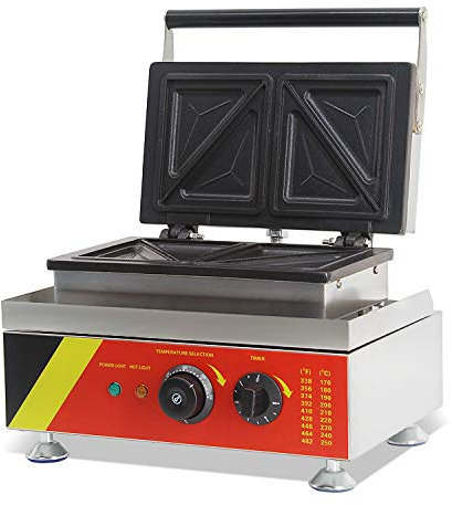 CGOLDENWALL Np-534 4 pcs Commercial Sandwich Toaster antiadhésif Panini Presse Maker Waffle Sandwich Réchaud - 220V