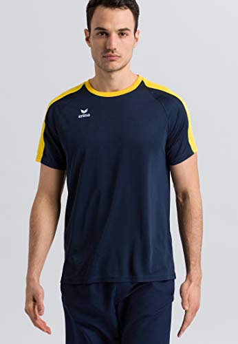 ERIMA Jungen T-shirt T-Shirt, new navy/gelb/dark navy, 4XL, 1081825