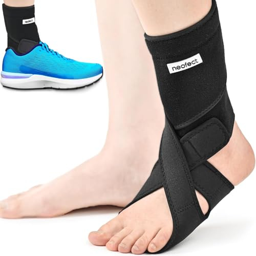NEOFECT Stecca per piede cadente: neoprene traspirante, piede cadente, tutore per caviglia regolabile (left) (la taglia 36~44)