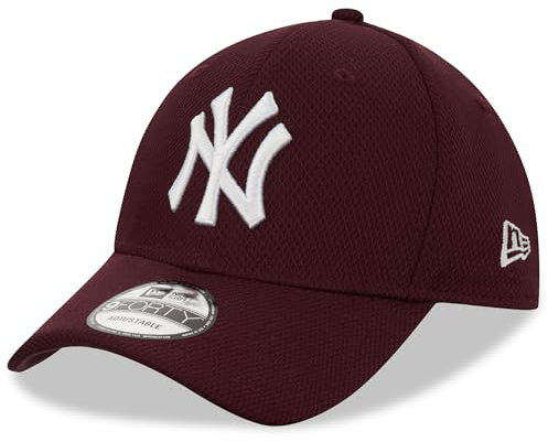 New Era Diamond Era 9Forty Adjustable Cap NY Yankees Maroon Dunkelrot, Size:ONE Size