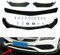 GSRECY - Spoiler splitter universale per paraurti anteriore, colore: nero lucido