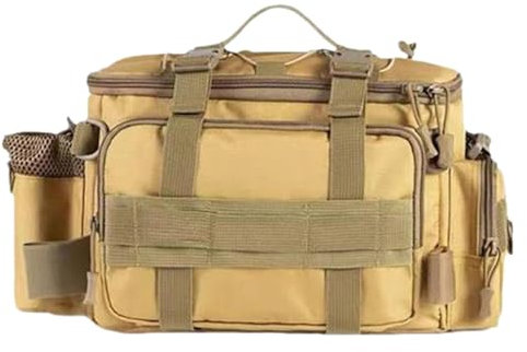 Facynde Angeltasche für Angelgeräte und Angel Zubehöre Angeltasche Karpfentasche Tackle Bag groß Outdoor Large Capacity Outdoor Fishing Bag Camouflage Multifunctional Fishing Gear Bag