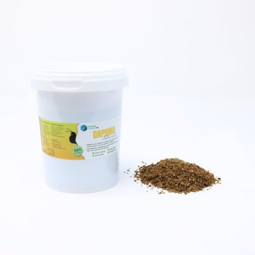 Daphnia Seca Natural Plantasacuario 500ml, Alimento a Base de Insectos 100% Natural para Peces Rico en proteína y vitaminas