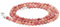 Lebensquelle Plus Edelstein Kugelkette + 925 Silber Verschluss | Ø 4mm Kugeln Karabinerverschluss 45cm lang | Hochwertige Kette (Rhodonit)