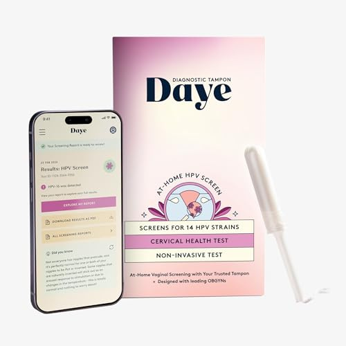 Daye at-Home HPV Test Kit | Comfortable Cervical Health Screening with Diagnostic Tampon | Clear, Actionable Health Insights