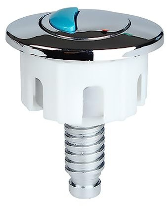 CVZJ Flush Toilet Water Tanks Button Oval-shape Push Button Flush Toilet Water Tanks Bathroom Accessory Plastic + Metal