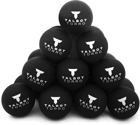 Talbot-Torro Palline da Squash Super Lente/Doppie Gialle | Borsa da 25 Pezzi per Allenamento e Tempo Libero | Perfetto per Centri Sportivi, Club e Banconi Vendita | Molto Durevole