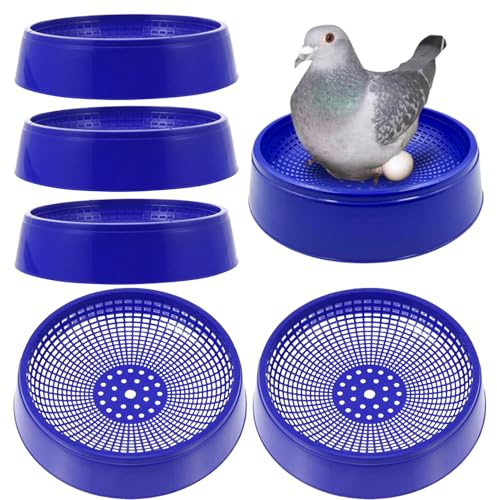Boîte de nid pour cailles – 6 pièces – Baignoire à Oeufs d'oiseaux – Réutilisable Lit d'extrémité pour Cocorite Pigeons Canaris Perroquets Cailles d'élevage en volière Jardin Cour