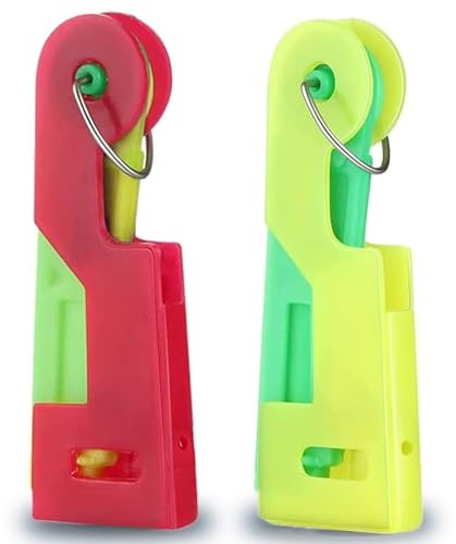 2 Pack Needle Threaders – Plastic Hand Sewing Needle Tool for DIY Threading, Easy-to-Use Needle Threaders for Hand Sewing & Craft Projects (Random Colours)