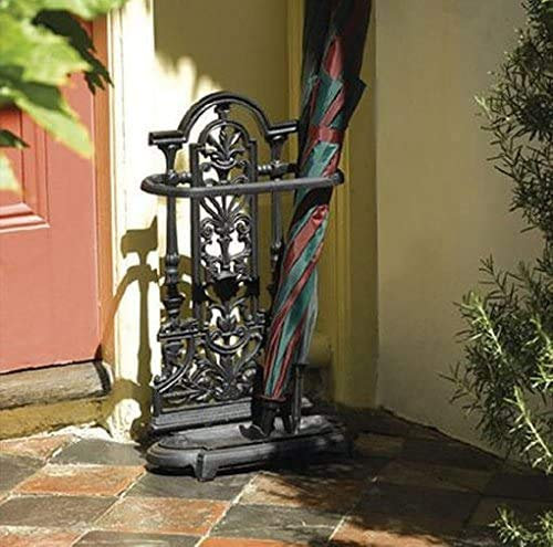 Garden Mile Vintage Antique Style Heavy Duty Cast Iron Umbrella Stand Walking Stick Holder Home Organisation Home Decor Umbrella Stand For Hallway Office Organisation Walking Stick Holders