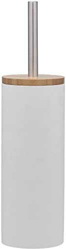 Sealskin Grace Toilet Brush and Holder, Polyresin, White, 10 x 39 x 10 cm