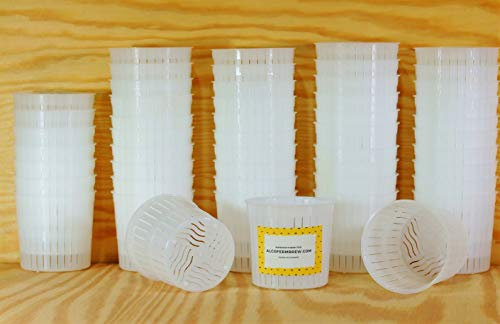 AlcoFermBrew 50 x Moule à fromage 5x5cm - 100g - Ricotta | Ricolat | Forme à fromage | Moule à faisselle | Fromage maiso5